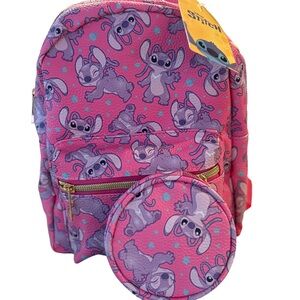 Disney Stitch | Angel Mini Backpack & Coinpurse Set | New With Tags